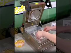 Машина для уплотнения круглых подносов