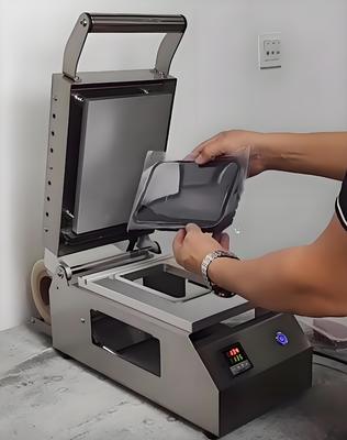 Customizable Manual Sealer Machine DQ160A with Adjustable Temperature Control and Ergonomic Handle for Food Trays