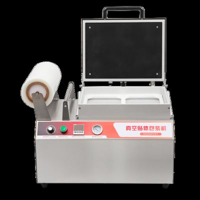 Hand Pressed Vacuum Skin Sealing Machine with Food Grade 304 Stainless Steel and 6061 Anodized Aluminum Mold for Fast Food Tray Sealing