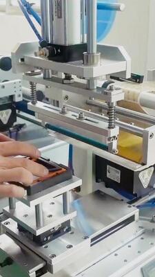 Manufacturer's direct supply of small semi-automatic flat labeling machine CH-615 plastic part labeling machine, cotton swab box labeling machine