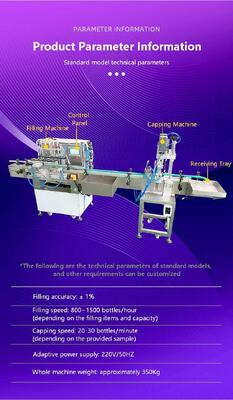 Manufacturer Directly Sell Hot Sales Fully Automatic Magnetic Pump Mineral Water Filling Machine CH-600XGGZ Glass Water Liquid Capping Machine