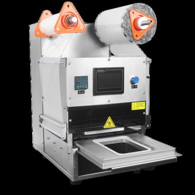 Прямая поставка с завода электрический газовый заменитель пластиковый лоток электрический обычный упаковщик DF300TA-E полностью автоматический запайщик лотков для пищевых продуктов