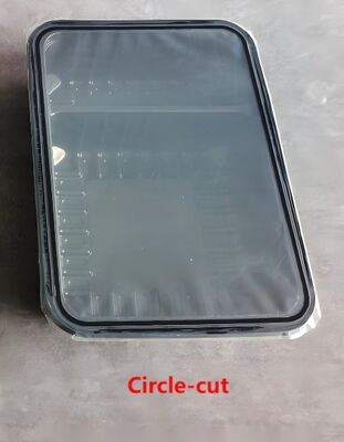 Customizable Manual Edge Cutting Sealer Machine FR160A with Adjustable Temperature Control, Ergonomic Handle, and Stainless Steel Construction for Food Trays